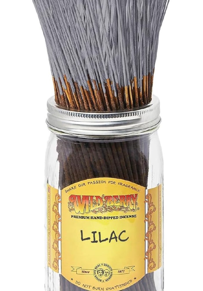 Wild Berry Lilac Premium Hand-Dipped Incense Sticks - 100 Count - Image 1